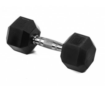 Гантель гексагональная обрезиненная Lite Weights 3185LW, 9кг